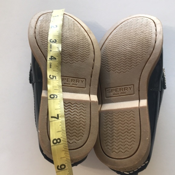 Sperry plush wave blue patent leather slip on loafers size 13 M child NWOT - Picture 8 of 9